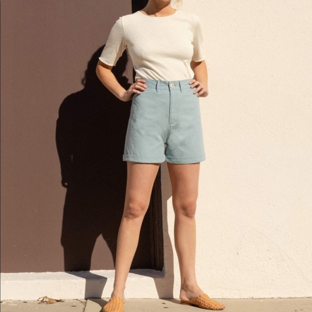 Stylish Blue Women's Shorts